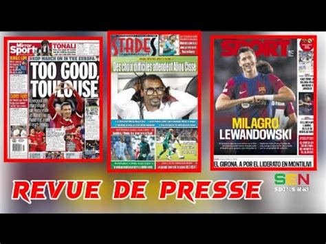 Revue De Presse Du Jour Vendredi 27 Octobre 2023 Sen Sports YouTube