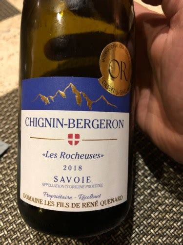 Les Fils De Ren Qu Nard Chignin Bergeron Les Rocheuses Vivino