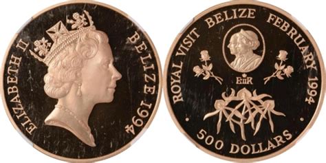 Dollars Elizabeth Ii Royal Visit Belize Date Numista