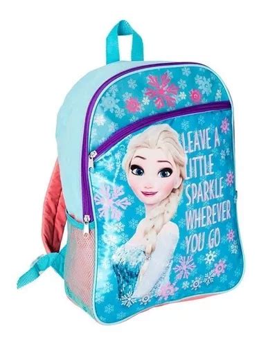 Mochila Escolar Infantil Elsa Celeste Frozen 16 MercadoLivre