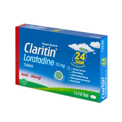 Claritin 10 Mg 10 Tablet Manfaat Kandungan Dosis Dan Efek Samping