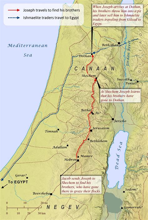 Joseph Is Sold into Slavery – Bible Mapper Atlas