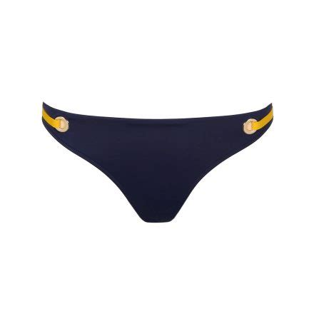 Close Up Of Marie Jo Swim Claudia Bikini Set In Blue Water Bikini Brief