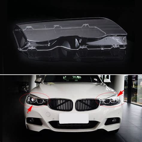 1 Pair Left Right Headlight Headlamp Clear Lens Cover For E46 3