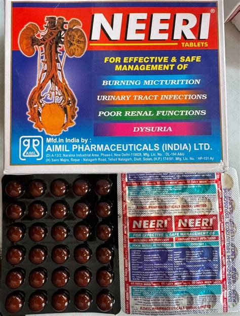 Neeri Tablets Managing Urinary Tract Infections Recurrent Utis Painful Urination At Rs 650