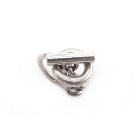 Bague Hermes Croisette Mm Taille 50 Argent 925