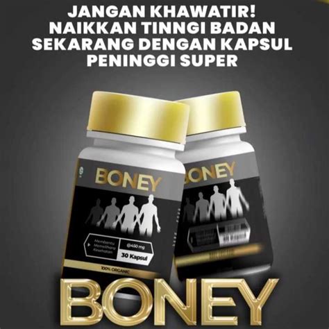 Boney Kapsul Peninggi Herbal Isi Kapsul Naik Cm Original