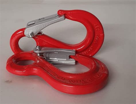 Tonne Swl Red Safety Hook For Mm Bowrope Electric Winches And