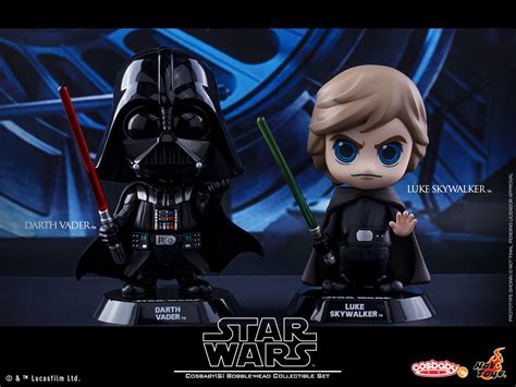 Hot Toys Cosbaby Bobble Darth Vader Luke Skywalker EP VI版