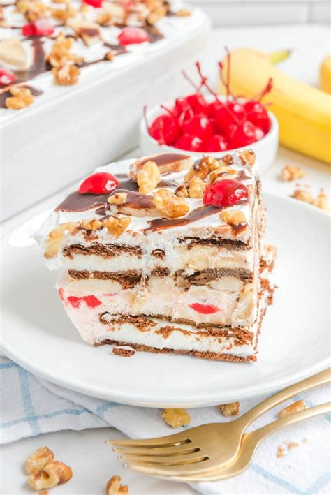 Banana Split Ice Cream Sandwich Cake Princess Pinky Girl