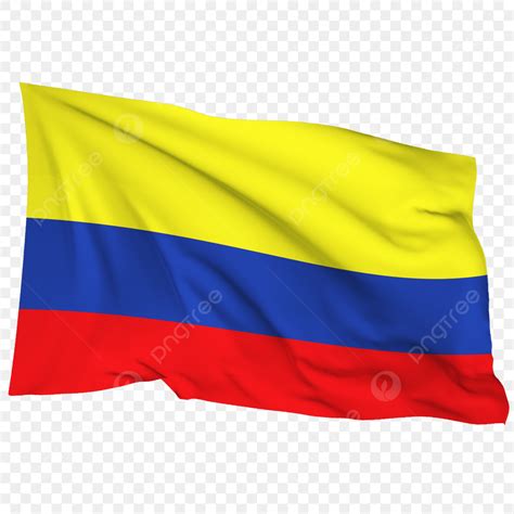 Colombia Flag PNG Image Waving Fluttering Flag Of Colombia Colombia