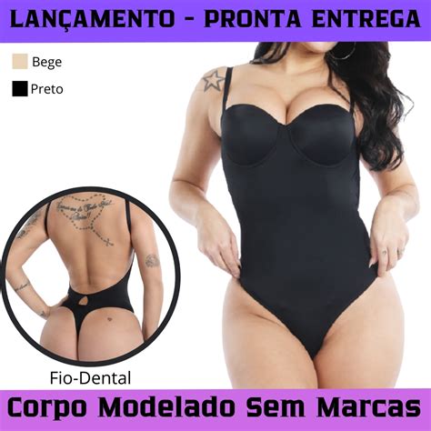 Body Cinta Modelador Compressão Redutora Fio Dental R50 Submarino