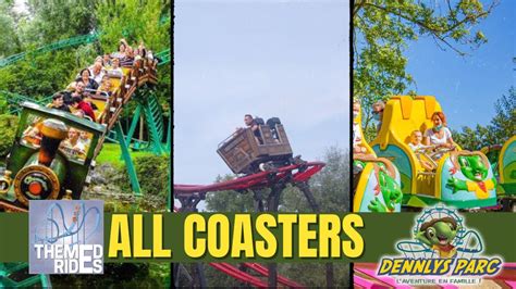 All Roller Coasters Onride At Dennly S Parc Youtube