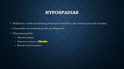 Hypospadias Epispadias And Bladder Exstrophy