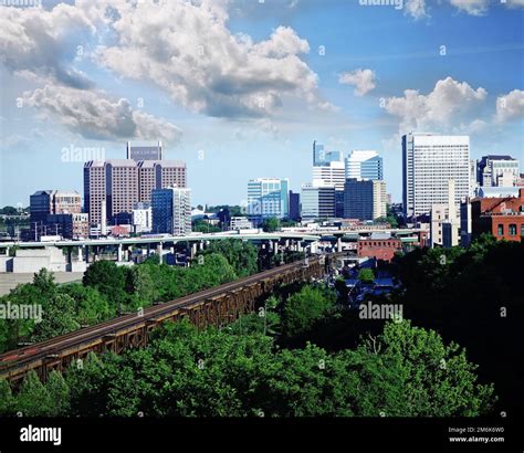 view   richmond skyline facing west stock photo alamy