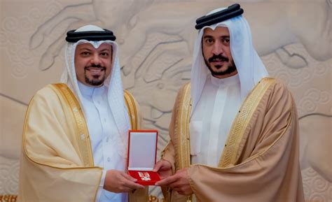 Hh Shaikh Khalid Bin Hamad Presents Prince Salman Bin Hamad Medal Of