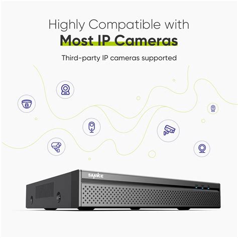 SANNCE 4K POE IP Security 8CH 8MP NVR Video Recorder For Security