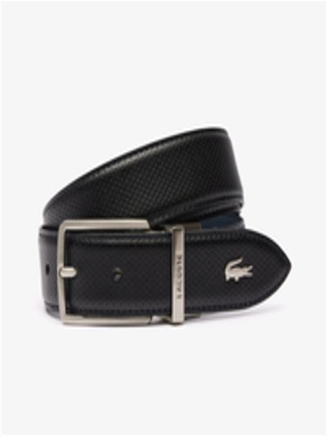 Buy Lacoste Men Textured Leather Reversible Belt Belts For Men