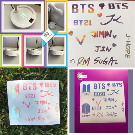 BTS Decals BTS Army Strickers Army Decals, Kpop Laptopstickers BTS ...