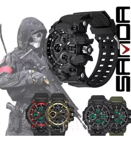 Reloj LED Deportivo Original Military Shock Tactical Para Hombre Color