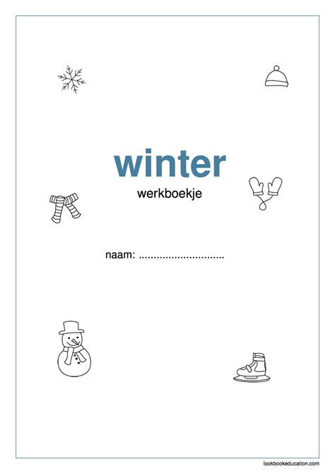 Werkboekje Thema Winter Voor Kleuters Groep 1 Groep 2 Met 16