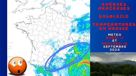 AVERSES ORAGEUSES ENSOLEILLE TEMPERATURES EN HAUSSE OU ET QUAND POINT