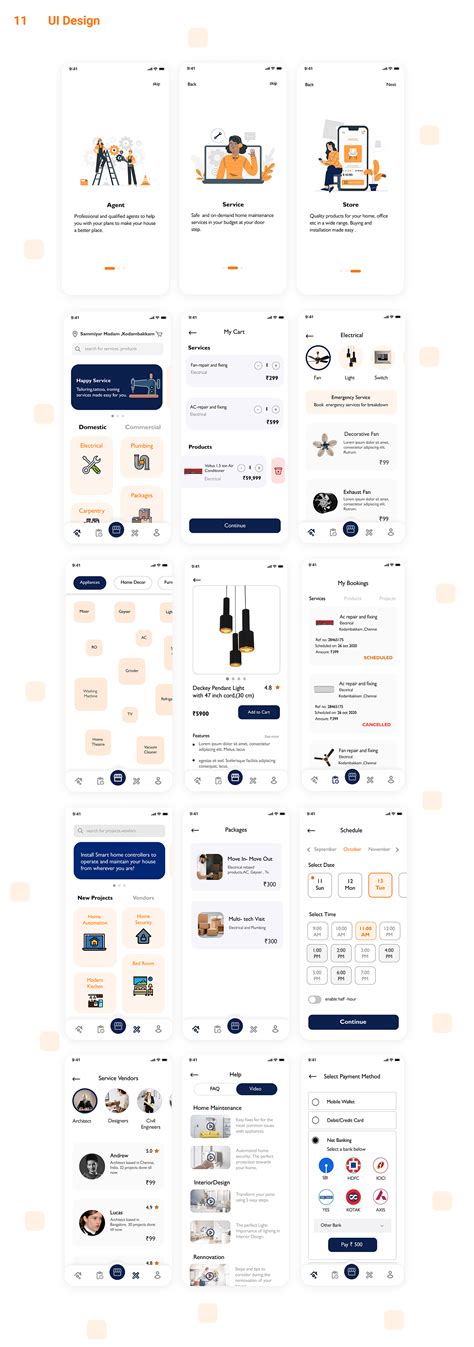 Ux Ui Design Case Study Of A Servicing App On Behance