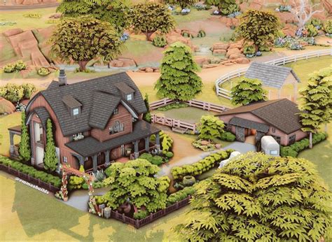 Sun Ranch In The Sims 4 Farmhouse Build With Horses