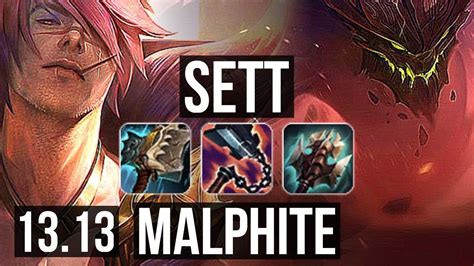 SETT Vs MALPHITE TOP Legendary 300 Games 10 3 6 KR Master 13