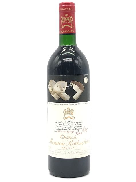 1986 Chateau Mouton Rothschild Pauillac Bottle 750ml Slightly Cor