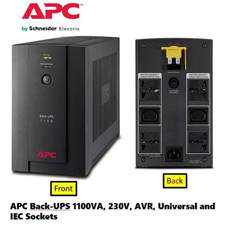 Ups เครื่องสำรองไฟ Apc Back Ups 1100va550watts 230v Avr Universal