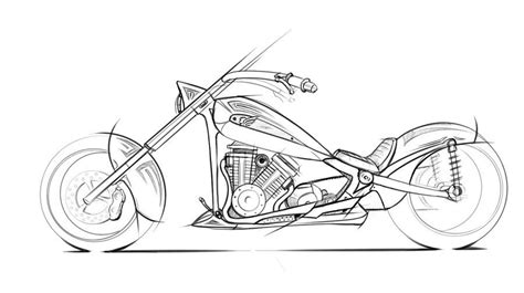 Motorcycle Chopper Drawing At Explore Collection