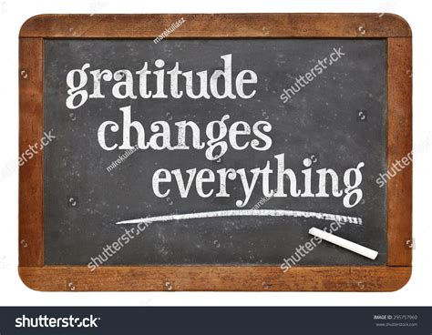 Powerpoint Template Gratitude Changes Everything Inspirational Text