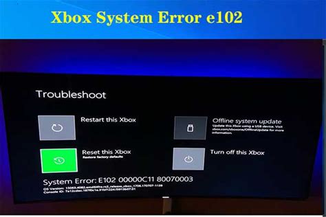 SOLVED Xbox One System Error E102 Code Problem Issue 42 OFF