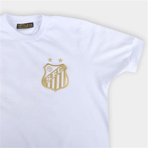 Camisa Retrô Pelé Comemorativa 1000 Gols Athleta Masculina Branco