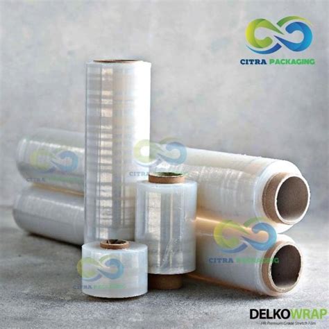 Jual PLASTIK WRAPPING BENING STRETCH FILM DELKO WRAP 50cm X 300m 17um