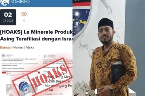 Husin Shihab Gak Kapok Sebar Hoaks Produk Lokal Le Minerale Disebut