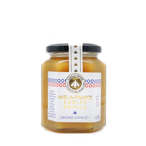 Préparation de miel de France gelée royale 375g Famille Vacher