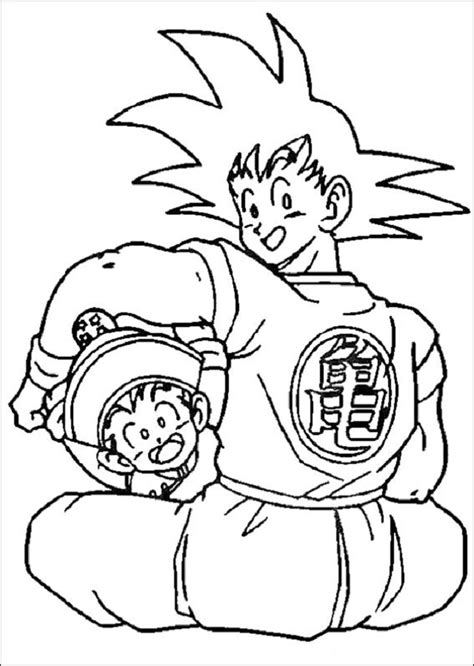 Dragon Ball Z Para Colorear E Imprimir Los Dibujos Para Colorear Dragon Ball Z E Imprimir Son