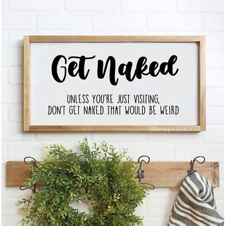 Get Naked Funny Bathroom Sign Shopee Philippines
