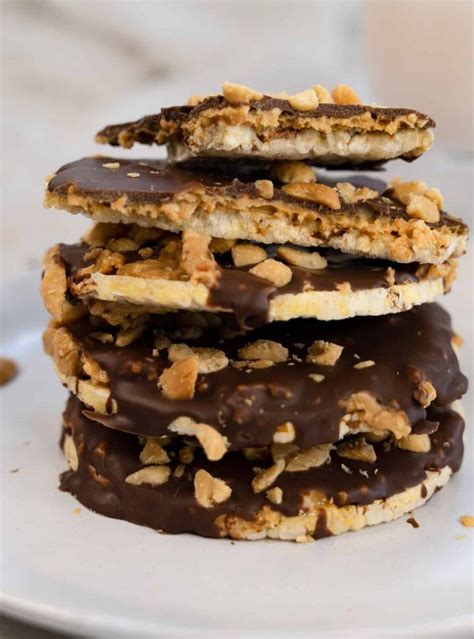 Peanut Butter Chocolate Rice Cakes