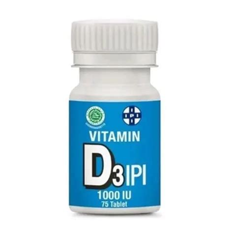 Vitamin D3 1000 Iu Ipi 75 Tablet Kegunaan Efek Samping Dosis Dan Aturan Pakai Halodoc