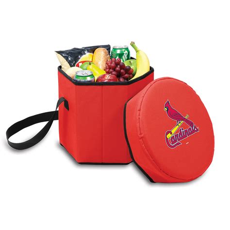 Mlb Fans Insulated Portable Cooler Seat Hammacher Schlemmer