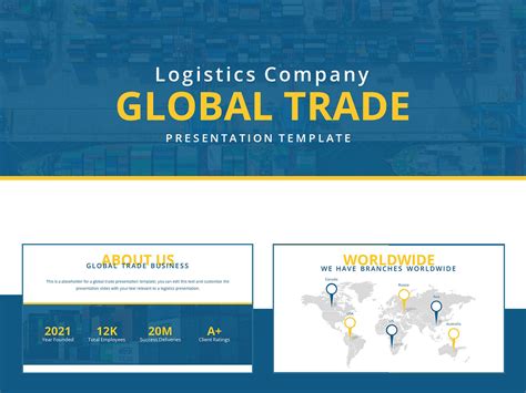 Global Trade Company Powerpoint Template Free Powerpoint Templates