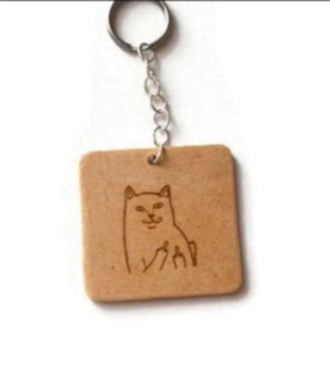 Chaveiro Gato Meme Dedo Do Meio Personalizado Elo7