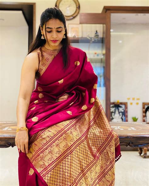 Sapthami Gowda Latest Saree Photos Goes Viral Sapthami Gowda