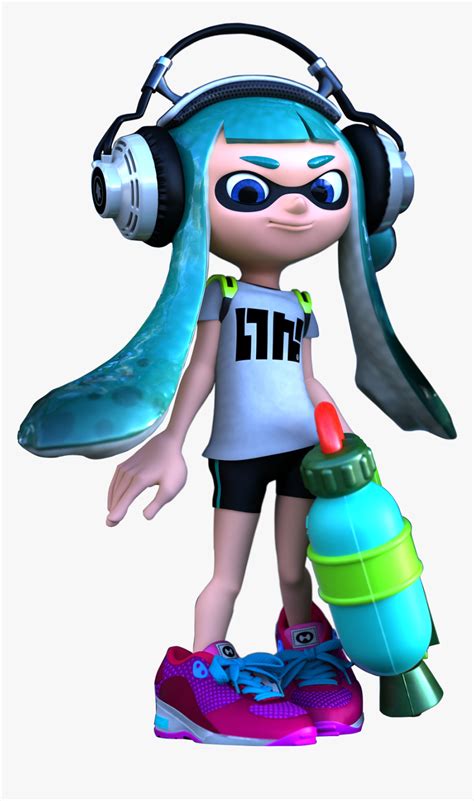 Splatoon Light Blue Inkling Hd Png Download Kindpng