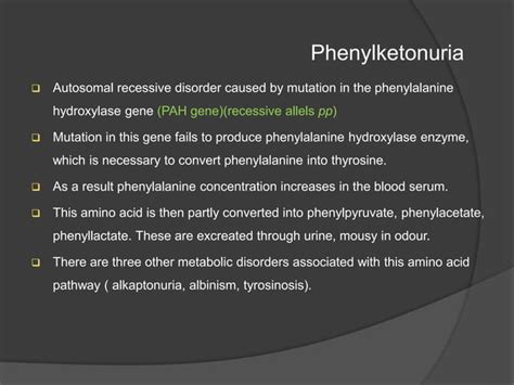 Inborn Errors Of Metabolism Ppt PPT