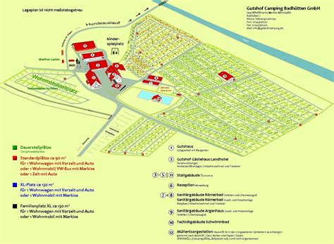 Platzplan Gutshof Badh Tten Camping Ferienwohnung Landhotel Am Bodensee