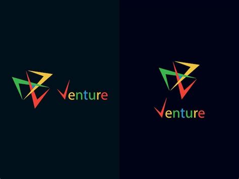 Premium Vector Venture Logo With A Circle And A Circle